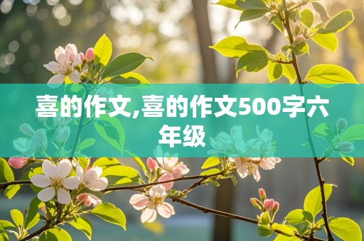 喜的作文,喜的作文500字六年级