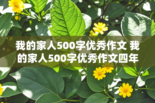 我的家人500字优秀作文 我的家人500字优秀作文四年级上册