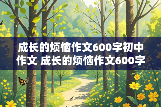 成长的烦恼作文600字初中作文 成长的烦恼作文600字初中作文怎么写