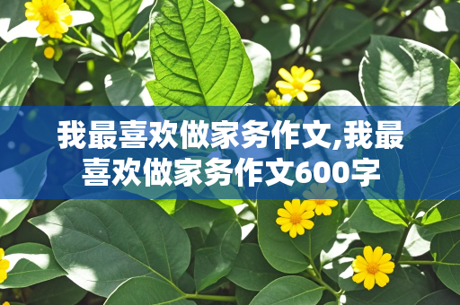 我最喜欢做家务作文,我最喜欢做家务作文600字