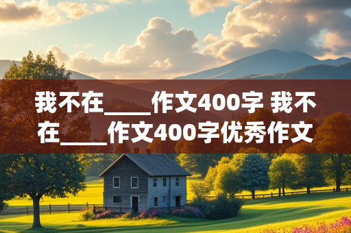 我不在____作文400字 我不在____作文400字优秀作文