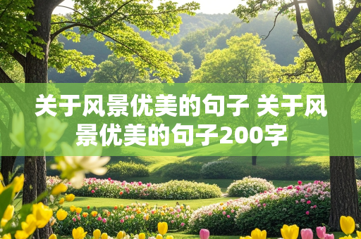 关于风景优美的句子 关于风景优美的句子200字