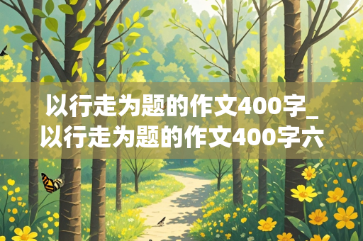 以行走为题的作文400字_以行走为题的作文400字六年级