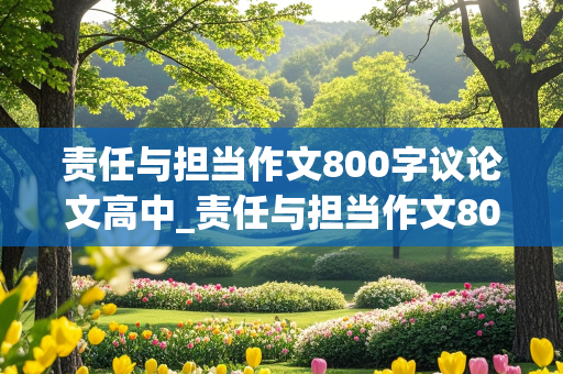 责任与担当作文800字议论文高中_责任与担当作文800字议论文高中演讲稿