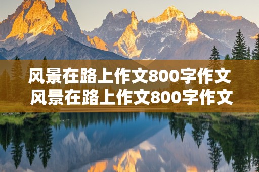 风景在路上作文800字作文 风景在路上作文800字作文初中