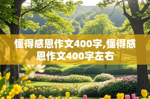 懂得感恩作文400字,懂得感恩作文400字左右