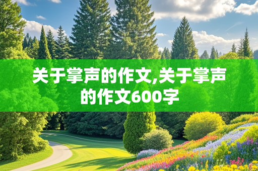 关于掌声的作文,关于掌声的作文600字