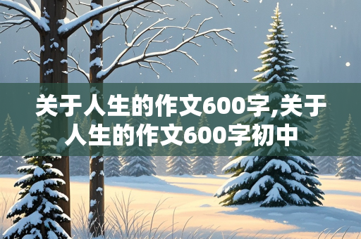 关于人生的作文600字,关于人生的作文600字初中