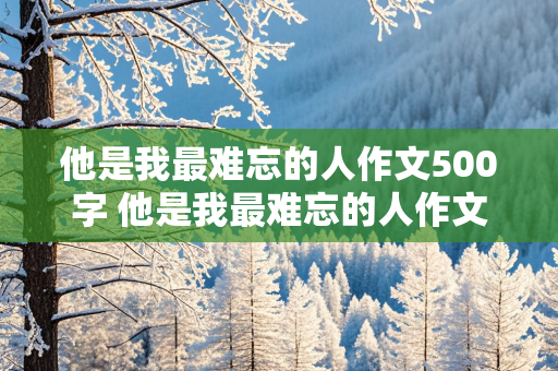 他是我最难忘的人作文500字 他是我最难忘的人作文500字左右