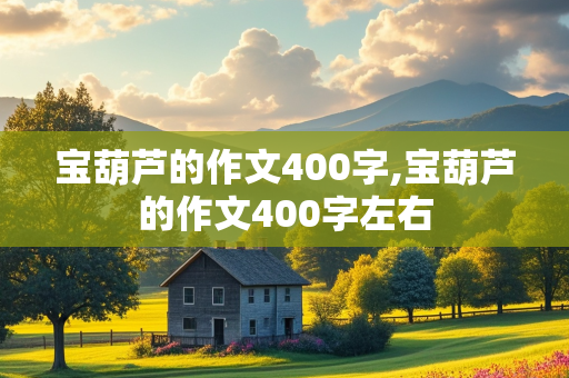 宝葫芦的作文400字,宝葫芦的作文400字左右