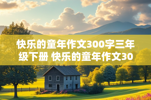 快乐的童年作文300字三年级下册 快乐的童年作文300字三年级下册快乐的元旦