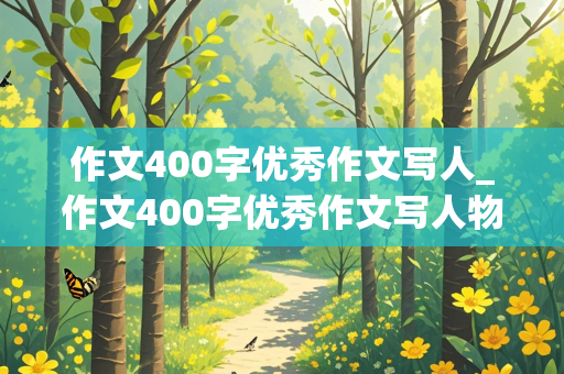 作文400字优秀作文写人_作文400字优秀作文写人物