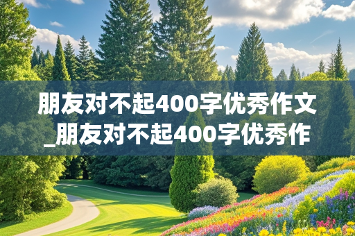 朋友对不起400字优秀作文_朋友对不起400字优秀作文免费的