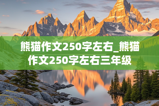 熊猫作文250字左右_熊猫作文250字左右三年级