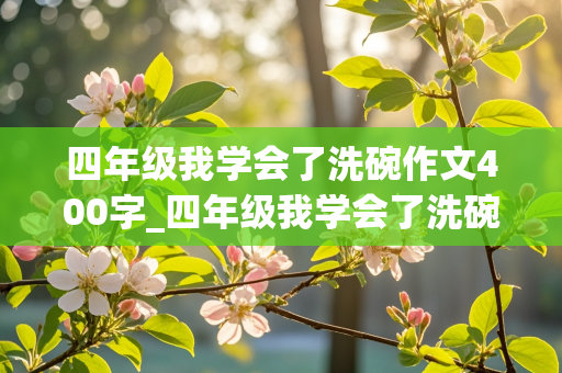 四年级我学会了洗碗作文400字_四年级我学会了洗碗作文400字左右