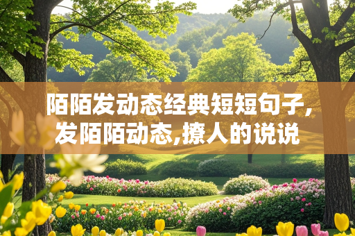 陌陌发动态经典短短句子,发陌陌动态,撩人的说说