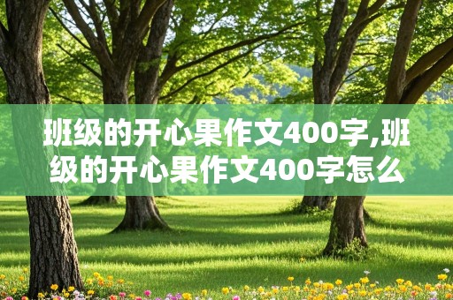 班级的开心果作文400字,班级的开心果作文400字怎么写