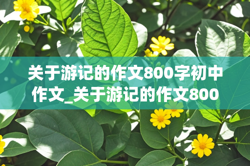 关于游记的作文800字初中作文_关于游记的作文800字初中作文及题目