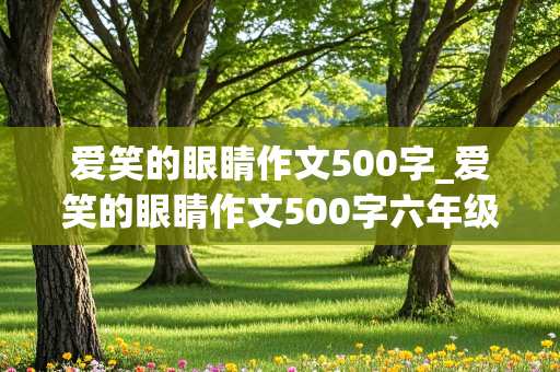 爱笑的眼睛作文500字_爱笑的眼睛作文500字六年级