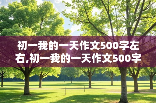 初一我的一天作文500字左右,初一我的一天作文500字左右怎么写