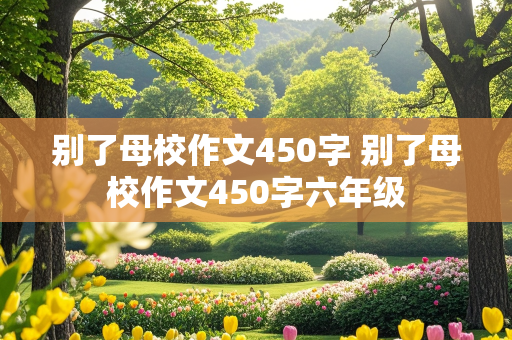 别了母校作文450字 别了母校作文450字六年级