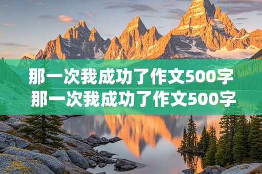 那一次我成功了作文500字 那一次我成功了作文500字(优秀)