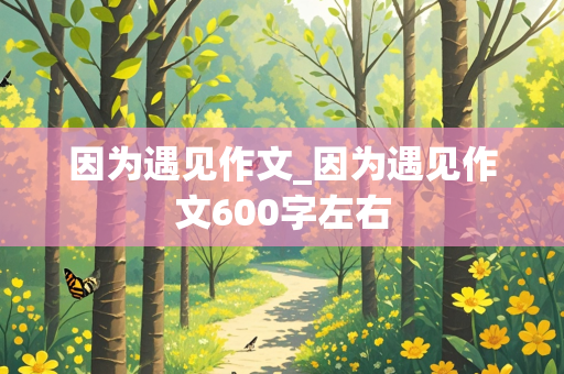 因为遇见作文_因为遇见作文600字左右