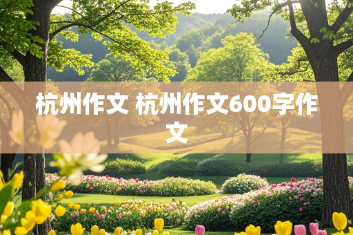 杭州作文 杭州作文600字作文