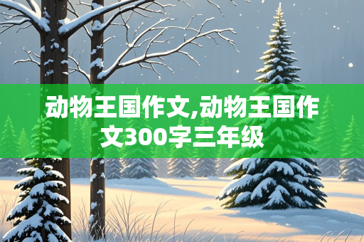 动物王国作文,动物王国作文300字三年级