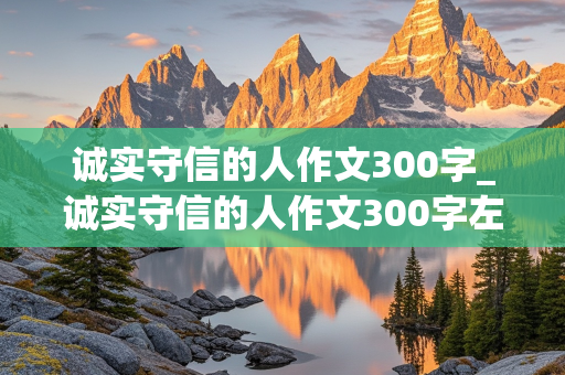 诚实守信的人作文300字_诚实守信的人作文300字左右