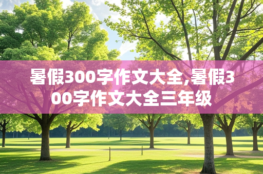 暑假300字作文大全,暑假300字作文大全三年级