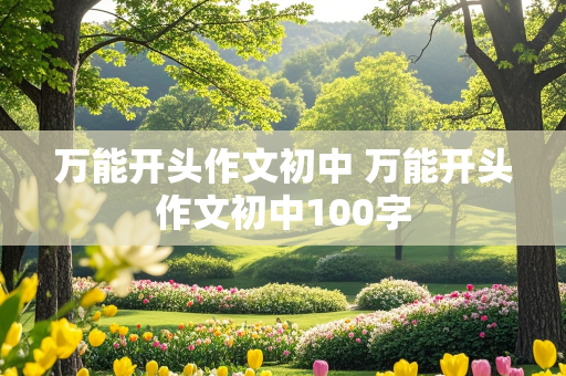 万能开头作文初中 万能开头作文初中100字