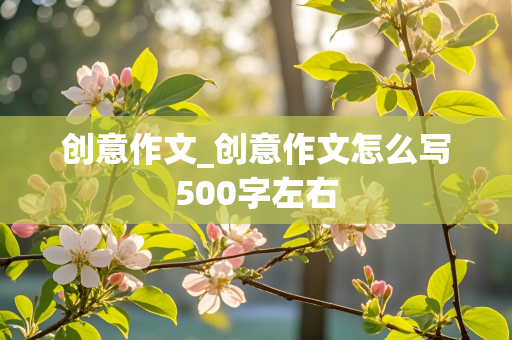 创意作文_创意作文怎么写500字左右