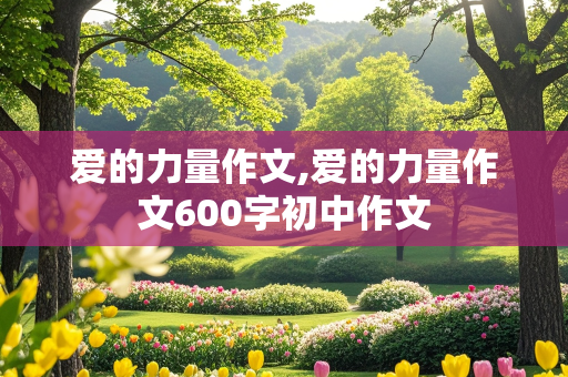 爱的力量作文,爱的力量作文600字初中作文