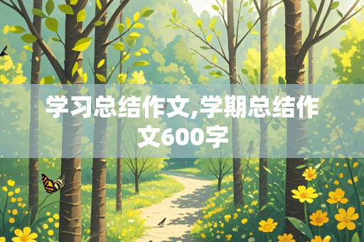 学习总结作文,学期总结作文600字