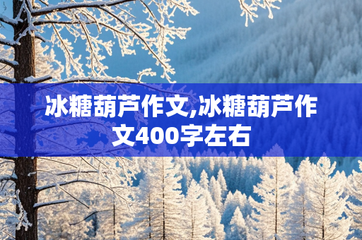 冰糖葫芦作文,冰糖葫芦作文400字左右