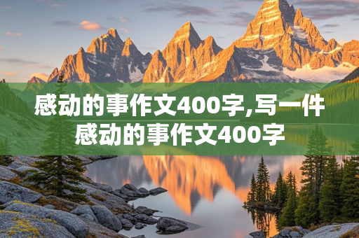 感动的事作文400字,写一件感动的事作文400字