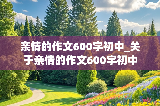 亲情的作文600字初中_关于亲情的作文600字初中