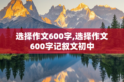 选择作文600字,选择作文600字记叙文初中