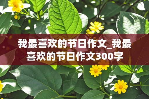 我最喜欢的节日作文_我最喜欢的节日作文300字