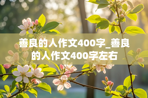 善良的人作文400字_善良的人作文400字左右