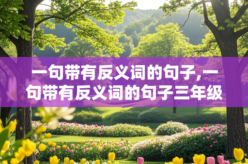 一句带有反义词的句子,一句带有反义词的句子三年级