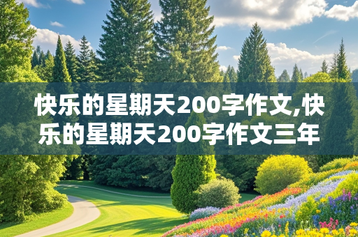 快乐的星期天200字作文,快乐的星期天200字作文三年级