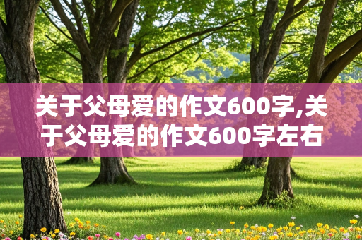 关于父母爱的作文600字,关于父母爱的作文600字左右