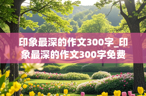 印象最深的作文300字_印象最深的作文300字免费