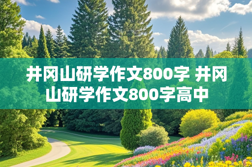 井冈山研学作文800字 井冈山研学作文800字高中