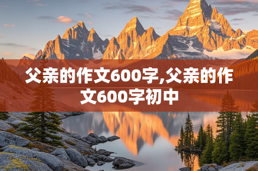 父亲的作文600字,父亲的作文600字初中