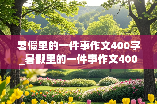 暑假里的一件事作文400字_暑假里的一件事作文400字左右