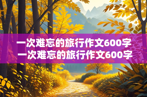 一次难忘的旅行作文600字 一次难忘的旅行作文600字六年级