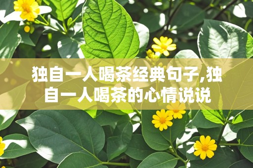 独自一人喝茶经典句子,独自一人喝茶的心情说说